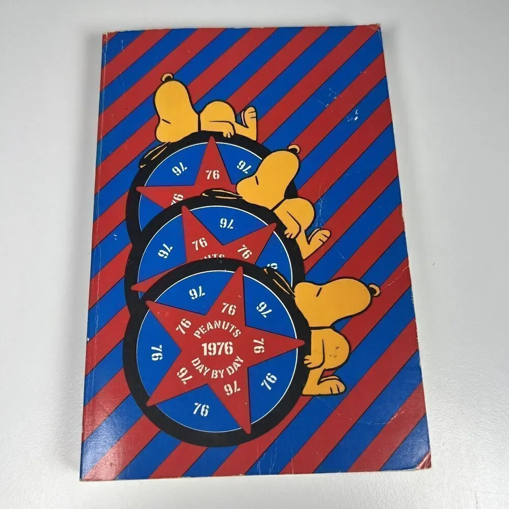 Snoopy Peanuts DAY BY DAY 1976 Date Book with Comics Calendar & Charlie B. Book